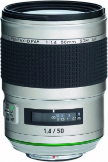 PENTAX HD D FA 50mmF1.4 SDM AW Silver Edition